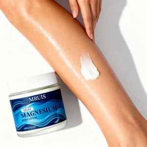 Loción Corporal de <span class=keywords><strong>Magnesio</strong></span>, Crema Hidratante Relajante y Calmante para la Noche, Mantequilla Corporal Hidratante, Mejora el Sueño, Alivia la Tensión Muscular, OEM - Product Image 6