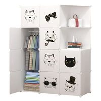 Armario de Almacenamiento Plegable JAYA para Dormitorio, Diseño de Plástico, Estilo Moderno, Mueble para el Hogar, para Niñas y Bebés