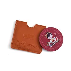 Cute Cartoon Anime Character Customized Design Red Round Single Side <b>Compact</b> Pocket <b>Mirror</b> - Product Image 1