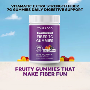 Gomitas de Fibra Prebiótica Natural Certificada GMP 7G a Base de Plantas, Favorecen la Salud Digestiva, Nutren las <span class=keywords><strong>Bacterias</strong></span> Beneficiosas del Intestino - Product Image 5