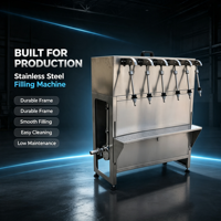 Machine de remplissage manuelle de liquides à plusieurs buses pour l'eau, le jus, le vinaigre, les condiments – Idéale pour le remplissage quotidien en bouteille