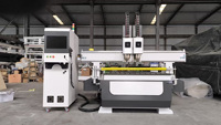 Machines à travailler le bois LS-1325, machine de gravure CNC, machine de fraisage CNC 3 axes avec deux broches