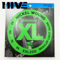 Senar Bass HIVE XL Nickel Wound EXL165 EXL170 EXL220 EXL170-5 4 Senar 5 Senar Skala Panjang Senar Gitar Bass Elektrik