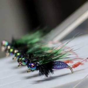 Moscas de <span class=keywords><strong>pesca</strong></span>: Dry Fly, Floating Foam Beetles, Fly Stimulator, Trout Parachute, Caddis, <span class=keywords><strong>Royal</strong></span> Wulff, Mayfly, Wooly Bugger, Ginger Quill - Product Image 5
