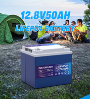 Paket Baterai Lithium 12v 50ah Logo Kustom 12volt 7ah 12ah 20ah 30ah 50ah LiFePO4 Baterai Lithium