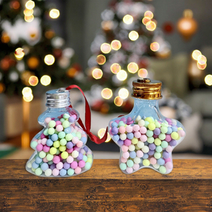 Hot Bán 50Ml Cây Giáng Sinh Ánh Sáng Bóng Đèn Hình Trà Sữa Nhựa Chai Nước Giải Khát Sao Giáng Sinh Bao Bì Rượu Sâm Banh Bia - Product Image 2