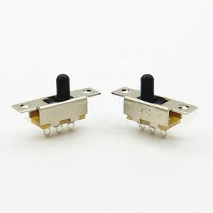 מתג שקופית שחור 1p2t אלקטרוני <span class=keywords><strong>3</strong></span> pin 2 מיקום מתגים ידית סיבוב ידית - Product Image 3