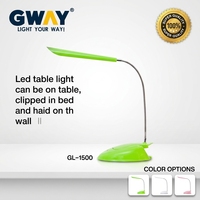 Lampe de table LED pour bureau et chambre, à intensité variable tactile, protection oculaire, abat-jour blanc, corps en PC, alimentation DC 5V, usage domestique