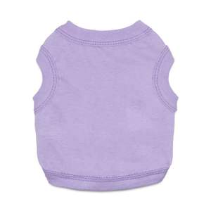 Ropa de algodón para mascotas de primavera y verano más vendida, chaleco para perros multicolor y de color liso - Product Image 4