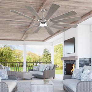 <span class=keywords><strong>62</strong></span>/72 "Grand ventilateur de plafond télécommandé commercial à double finition de style ferme moderne à 12 lames - Product Image 6