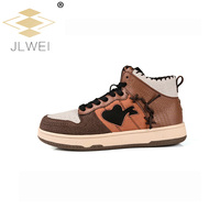 Custom Logo High Ankle Neck Sneakers for Adult Men