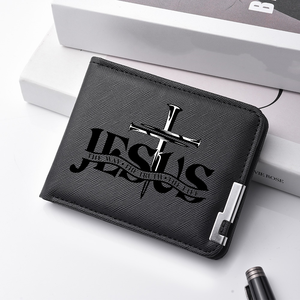 Porte-cartes de crédit pour homme au design personnalisé ultra-fin, bord en métal, portefeuille pour homme - Product Image 1