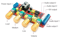 Guangdong'da Üretilen 2 NE5532 Çipli OEM Stereo Amfi Ön Amplifikatör Kart Kiti