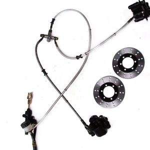 Freno de Mano Delantero Hidráulico con Doble Disco, Pinza de Freno, Rotores y Depósito de Aceite para ATV, UTV, Buggy, Quad y Moto de Cross de 200cc y 250cc - Product Image 1