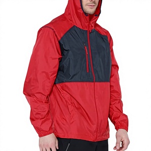 Chaqueta Casual de Invierno para Hombre, Roja y Azul Marino, Sólida, Transpirable, Resistente al Viento, con Cierre de Cremallera, Corte Regular - Product Image 4