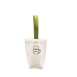 Cute Cartoon <b>Coffee</b> Cup Tote Bag Solid Color <b>Machine</b> Printing For Students General Packaging - Product Image 5
