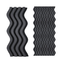 Panneaux acoustiques pour mur de studio Insonorisation Grille en fibre de polyester Bande de bois profilée Panneau insonorisant avantageux