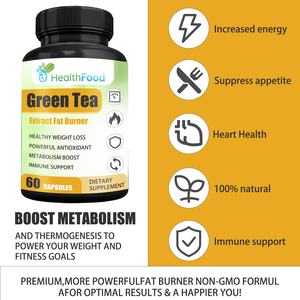 Factory Direct Green Tea Extract Fat Burner Capsules Supports Detoxification Programs Supports Healthy Digestion Capsules - Product Image 3