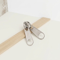 Tirette de fermeture éclair en alliage de zinc durable numéro 5, curseur de fermeture éclair en nylon double face pour sacs, vestes, accessoires de couture DIY
