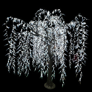 Lumières de <span class=keywords><strong>saule</strong></span> <span class=keywords><strong>pleureur</strong></span> à LED pour l'extérieur IP65 Style de ficelle en métal cuivré avec LED blanc chaud pour les décorations de vacances de Noël - Product Image 3