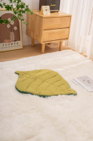 Coussin pour chat en coton en forme de feuille, matelas double face pour chat et petit chien, à poser au sol, confortable pour chat et chiot