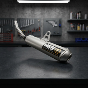 Silenziatore HGS Grigio con Tappo Terminale in Acciaio per Yamaha YZ 250 02-25 Accessori Moto Italia - Product Image 3