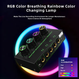 Amplificateur <span class=keywords><strong>casque</strong></span> HA400P RGB <span class=keywords><strong>4</strong></span> <span class=keywords><strong>canaux</strong></span> pour studio et surveillance en direct Répartiteur <span class=keywords><strong>casque</strong></span> MIXAMP - Product Image 2