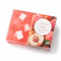 Savon artisanal à la pêche en gros, visage et corps, huile essentielle de fruits, soin hydratant et adoucissant, tous types de peau, OEM 200g
