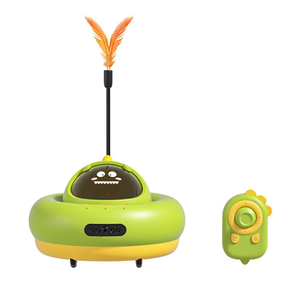 Ferngesteuertes Katzenspielzeug - Interaktiver Elektrischer Katzen-Teaser-Stab aus ABS, Wiederaufladbar für Indoor-Spiele - Product Image 1