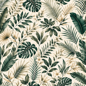 Breathable Resort Wear Shirt Fabric with Tropical Palm Print for Summer Casual Shirts <b>Family</b> <b>Matching</b> Clothing and Fashion - Product Image 3