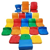 Sièges de tribune en polypropylène imperméables et faciles à nettoyer, chaises de gradins extérieures pour centre sportif