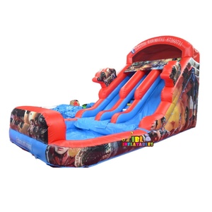 Commercial Goflable Toboggan <strong>Spiderman</strong> Kids Jumper PVC Inflatable Jumping Castle Bounce House and Water <strong>Slide</strong> - Product Image 2