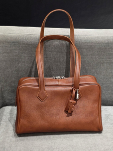 Sac Boston Classique Vintage en Cuir de <span class=keywords><strong>Vachette</strong></span> avec Fermeture Éclair, Polyvalent, Portable et Pratique pour le Quotidien, les Affaires et les Trajets Quotidiens – Sac pour Femme - Product Image 1