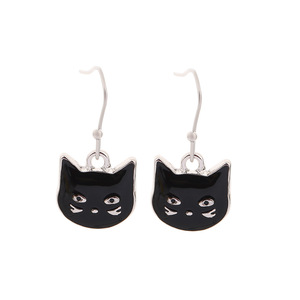 Ensemble de boucles d'oreilles Halloween en alliage, motifs dessin animé (Citrouille, Fantôme, Chauve-souris, Chat), bijoux de fête pour femmes - Product Image 5