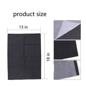 ผ้ากันเปื้อนทางทันตกรรมแบบใช้แล้วทิ้ง สีดำ 3 ชั้น หนาพิเศษ ขนาด 13"x18" กันน้ำ สำหรับร้านสักและใช้ในทางการแพทย์ - Product Image 4