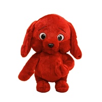 Peluche Super Douce Chien Rouge Malicieux pour Influenceurs, en Coton PP, Anti-Stress, Poupée Amusante avec Doigt d'Honneur, Coussin à Câliner, Pendentif, Anniversaire