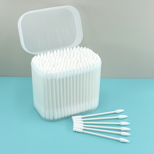 <span class=keywords><strong>Hisopos</strong></span> de Algodón con Punta Espiral Cónica, Palitos de Papel Ecológicos, Doble Cabeza, Blancos, Sin Pelusa, en Caja, para Cosmética, Detallado y Cuidado de Oídos - Product Image 6