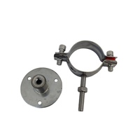 Support de tuyau en acier inoxydable 304, pince de fixation réglable pour tuyau de gaz et d'eau, pince télescopique de suspension, boucle murale