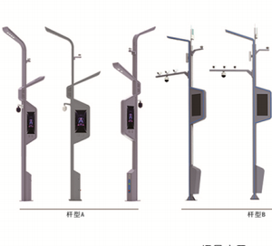 Nhà Máy Bán buôn đa giác nhôm thông minh LED ánh sáng đường phố cực với máy ảnh CCTV không thấm nước - Product Image 3