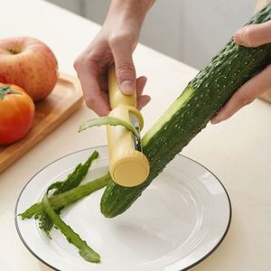 <b>Creative</b> Multi-Functional Manual Peeler Stainless Steel Household Fruit Potato Vegetable Scrubber PP Plastic Material - Product Image 3