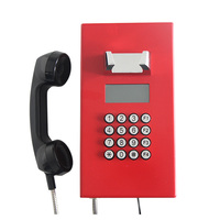 Teléfono Industrial SIP IP Resistente a la Intemperie con Teclado Metálico para Aplicaciones en Túneles, Ferrocarriles y Marina