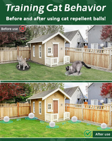 Lot de 10 balles répulsives pour chats avec sacs en filet, répulsif pour chats parfumé pour jardin, mobilier de jardin, intérieur, extérieur, marque privée