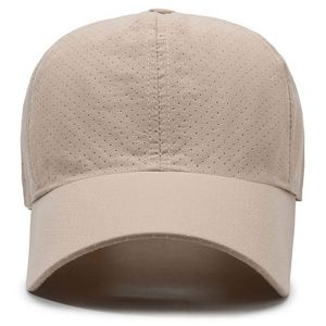 Casquette de sport unisexe d'été à séchage rapide, élastique et ajustable en polyester, couleur unie simple, respirante avec maille, style baseball - Product Image 3