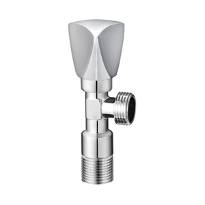 Conector angular de latón de 90 grados de 2 vías para inodoro de baño, agua fría y caliente, accionamiento manual - Product Image 4