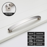 Poignées de meubles modernes en alliage d'aluminium pour armoire de chambre à coucher, cuisine, commode, tiroir, garde-robe, durables
