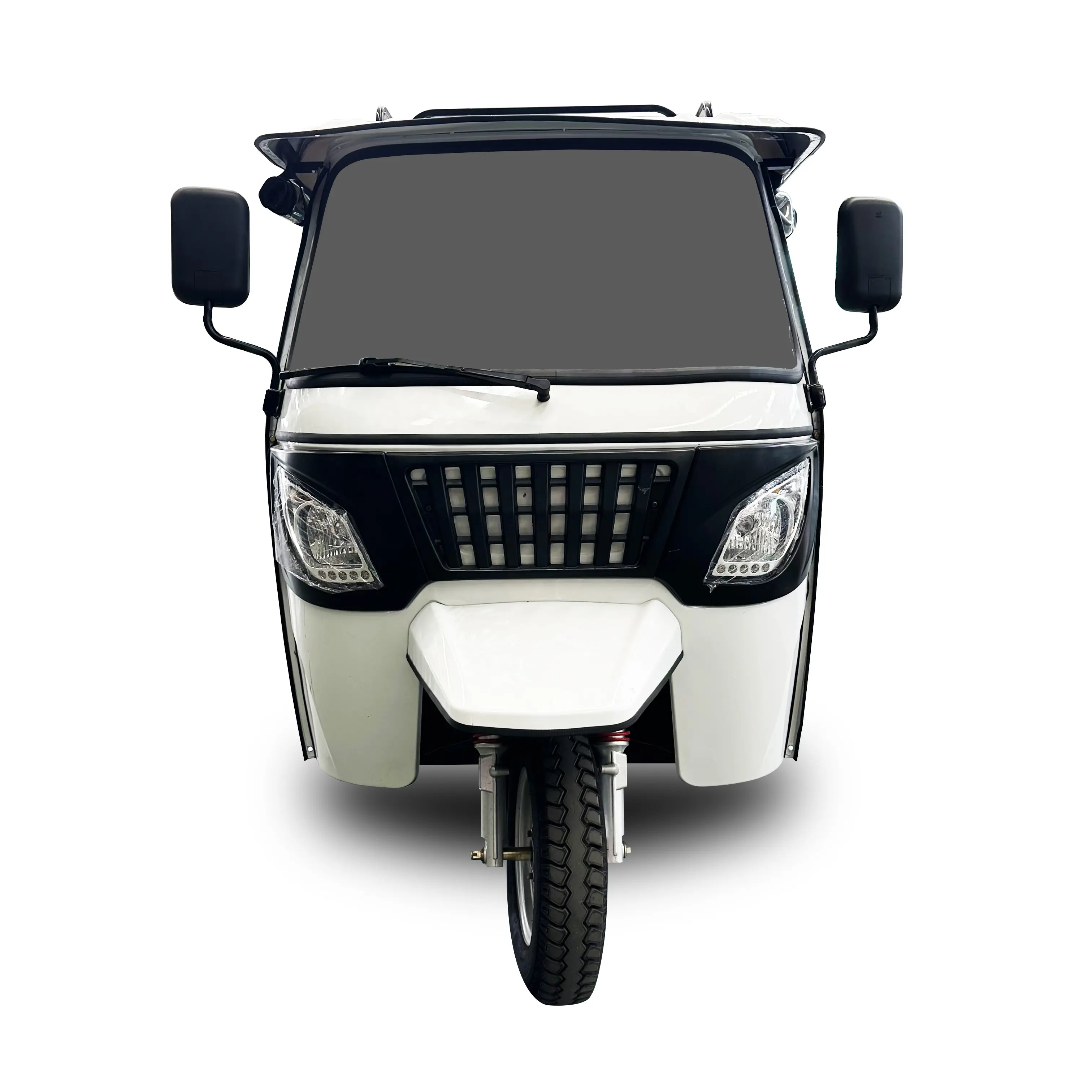 Sepeda roda tiga listrik Bajaj 9 kursi, untuk penumpang dapat diisi ulang oleh Baterai untuk sepeda roda tiga