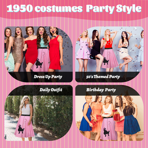 महिलाओं की 1950 का रेट्रो गुलाबी पुडल स्कर्ट उच्च कमर के अनुरुप से <span class=keywords><strong>50s</strong></span> एनीमे प्रेरित स्कर्ट - Product Image 5