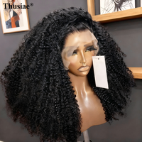 Peluca de Cabello Humano Virgen Indio de Lujo, Corte Pixie Largo, Estilo Ondulado, con Frente de Encaje HD, Cutícula Alineada SDD, Pre-arrancada