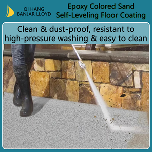 Factory Direct Sales Solvent Free Marble Effect <b>Coloured</b> <b>Epoxy</b> Colored Sand Self Leveling Floor Paint for <b>Epoxy</b> Floor Coating - Product Image 2