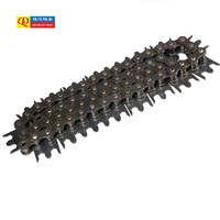 Cadena de Rodillos de Hierro QJ de Alta Calidad 08B, Dientes Puntiagudos, Certificación ISO9001:2000, Paso Personalizado, 2-130kn de Tensión, Cadenas de Transmisión